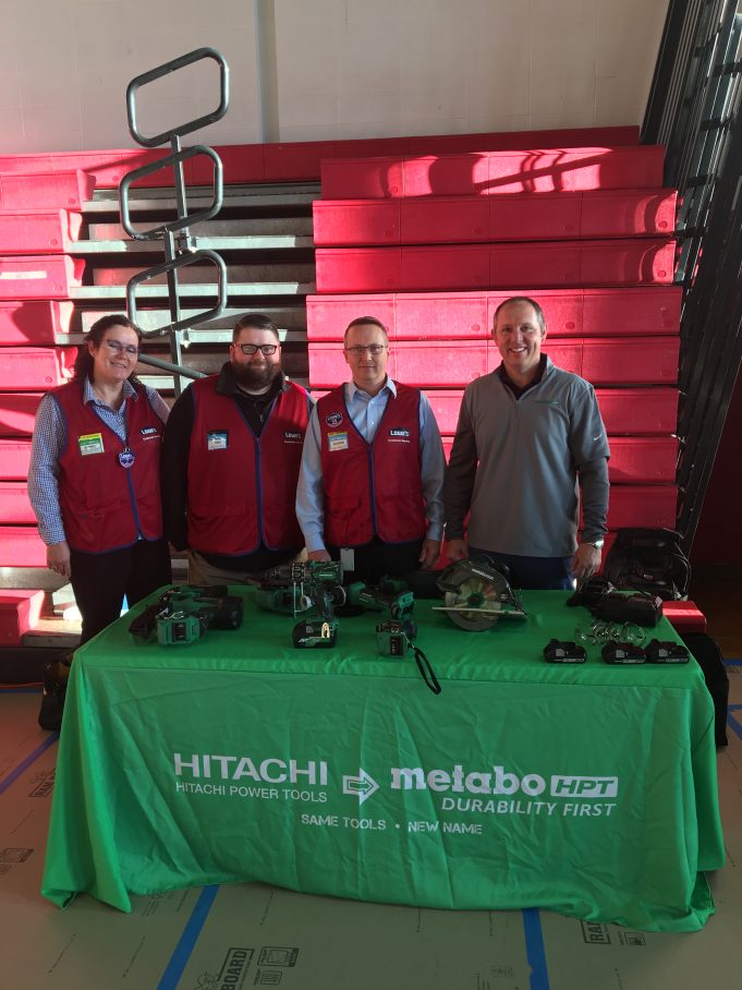 Gen T High school event pix with Lowes team and Metabo HPT 4-25-19