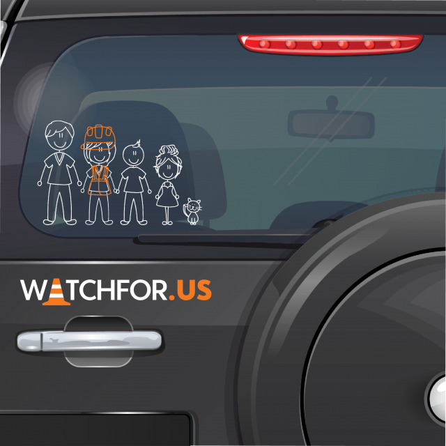 WZS19 Stick Family Mom 2 kids IG
