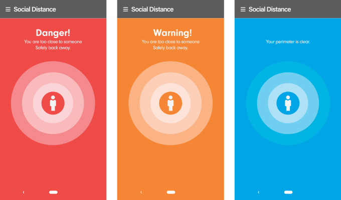 Social Safety App Screen